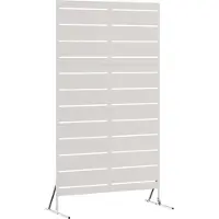 Syfax Sichtschutz Grau 100 x 50 x 180 cm Stahl