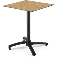 Oviala Terrassentisch 70 cm, klappbar, Laminat Fischgrätmuster - Opéra