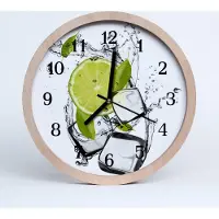 Tulup Holzuhr 30fi cm wanduhr - Limette
