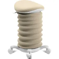 Topstar Sitness 4D mit Rollen beige/papyrus ergonomischer Sitzhocker, Aktivhocker gegen Rückenschmerzen