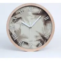 Tulup Holzuhr 20fi cm wanduhr - weiße Spitzen - Palmen