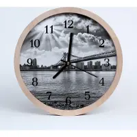 Tulup Holzuhr 20fi cm wanduhr - Bridge-Architektur