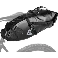 Markenlos 10 Liter Wasserdichte Satteltasche für Rennrad und Mountainbike - Befestigung am Sattelstütze