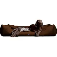 Tierlando MORITZ KOMFORT Hundebett Hundesofa M - XXXL 90 110 130 160 185 cm - Größe: 130x100cm | Farbe: 01 Braun