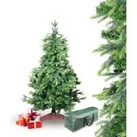 Gartenpirat Künstlicher Weihnachtsbaum BonTree Tanne 210 cm Komfort Set Christbaum mit Holzständer und Aufbewahrungstasche