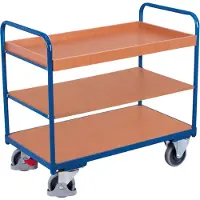 Cordes Etagenwagen mit 1 Tablett und 2 Böden 250 kg Typ S + EasySTOP
