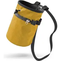 Markenlos Klimkrijtzak - Trekkoord - Boulderen - Krijtzak Eimer mit verstellbarem Riemen und Aufbewahrungstaschen mit Reißverschluss für Felsklettern und Bouldern