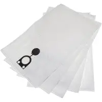 VHBW 5x Staubbeutel Ersatz für Bosch 3165140257633, 2605411163 für Staubsauger - 45cm x 33,5cm Weiß