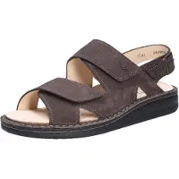 Finn Comfort Toro-Soft Herren Sandale, Bequem,Slate (Braun), Leder, Classic - Marken , Braun, leder (nubukvienna)