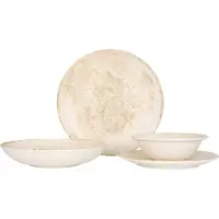 Bonna Geschirrset (Medium) - Nacrous - 24 teilig - 6 Personen - Porzellan