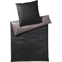 JOOP! Mako-Satin Bettwäsche Kissenbezug Cornflower Double I Größe 40x80 cm I Farbe 9 Shiny Black I Reine Baumwolle