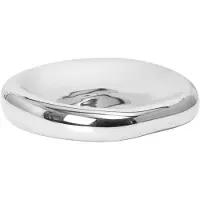 Ferm Living Bellure Schale, silber, galvanisiert, Ø 17 cm - , Bellure, Metallisch, für Esszimmer, Keramik, Design