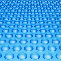 Zerbaco Solar-Poolabdeckung, rechteckige Solarplane für Pools, 12,2 x 6,1 m, Solarabdeckung für oberirdische Schwimmbecken, 16 mil Solarabdeckungen, Blau