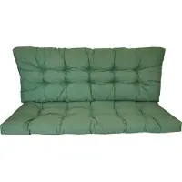 Rattani Premium Kissen , Polster für Hollywoodschaukel , Gartenschaukel , Gartenbank B 140 cm , Fb. Colore verde scuro (dunkelgrün)
