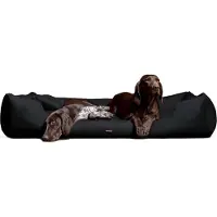Tierlando MORITZ KOMFORT Hundebett Hundesofa M - XXXL 90 110 130 160 185 cm - Größe: 130x100cm | Farbe: 03 Schwarz