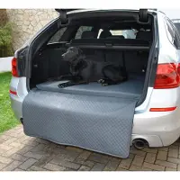 Mayaadi Home Hundebett Kofferraum Matte Grau XXL (110x90x5x60cm) Luca Autoschondecke Kunst Leder Autositz Schutzdecke