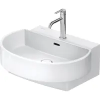 Duravit Waschtisch Balcoon 60x48cm, we. hgl, m Hahnl., ÜL, Hahnloch