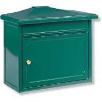 Burg wachter Briefkasten Kopenhagen 882 GR mit Komfort-Tiefe, A4 Einwurf-Format, Verzinkter Stahl, EU Norm EN 13724