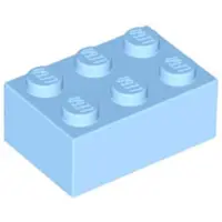 LEGO 2x3 Stein 3002 - 50 Stück Helles Hellblau