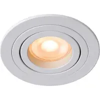 Licht-Erlebnisse Einbauleuchte Boden Aluminium GU10 rund D: 9,2 cm Weiß Modern