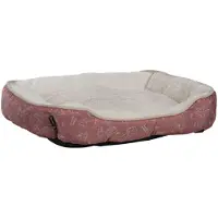 Flamingo Hundebett Lilly rechteckig rosa, Maße: 60 x 50 x 14 cm