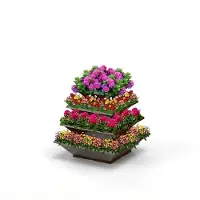 AvantGarden Hochbeet "HighBeet Rock" 4 Ebenen aus Cortenstahl