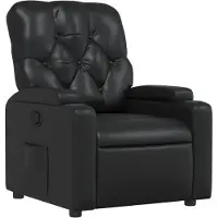 vidaXL Relaxsessel Schwarz Kunstleder