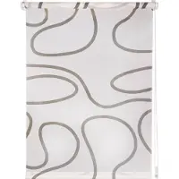 Ondeco Fensterrollo Move Klemmfix ohne Bohren mit Seilzug Größe: 90x210 cm, Farbvariante: Weiß-Taupe