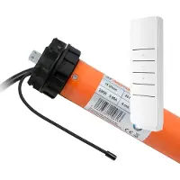 3T-MOTORS 3T Funk-Markisenmotor mit elektronischen Endschaltern 40Nm inkl. Adaptersatz + Handsender HSZ1 Typ: 3T45-40RBX / 78 mm rund