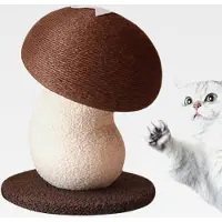 Markenlos für Katzen in Pilzform – Sisalkratzer für Katzen, Spielzeug für Verhaltensbildung, Haus, Wohnung, Wohnzimmer, Schlafzimmer