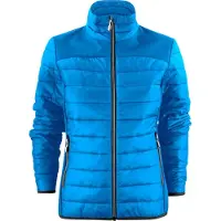 Printer Wattierte Damen Steppjacke Expedition mit Softshell-Einsätzen und Reißverschlusstaschen
