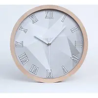 Tulup Holzuhr 25fi cm wanduhr - weiße Spitzen - Abstraktion Hintergrund
