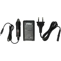 VHBW Ladegerät kompatibel mit Fujifilm FinePix XP80, XP50, Z1000EXR, z100fd, XP30, Z100, XP22, XP60 Kamera - Ladeschale, Kfz-Adapter Ladeanzeige