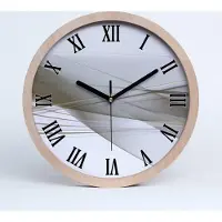 Tulup Holzuhr 20fi cm wanduhr - schwarze Spitzen - Abstraktion