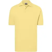 James & nicholson Hochwertiges Polohemd mit Armbündchen light-yellow, Gr. 3XL