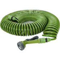Kinzo Spiral Gartenschlauch Set 30M - automatisch wickelnder Gartenschlauch - inkl. Sprühkopf