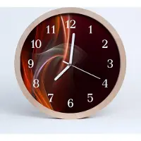 Tulup Holzuhr 30fi cm wanduhr - Kunst abstrakte Linien