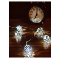 Hellum LED-Deko-Lichterkette mit Metallkugeln 525069