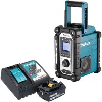 Makita DMR 116 RT1 Akku Baustellenradio 14,4 - 18 V AM FM AUX + 1x Akku 5,0 Ah + Ladegerät