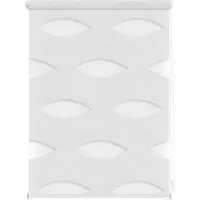 Lichtblick Doppelrollo blickdicht ohne Bohren Klemmbar, Anschraubbar Weiß 60 cm x 150 cm (B x L)