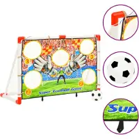 Syfax Fußballtor-Set mit Torwand 120x51x77,5 cm