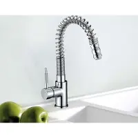 HAC24 Spültischarmatur Küche Silber mit Brause ausziehbar | Wasserhahn Spültisch Chrom | Mischbatterie Armatur Spüle | Einhand Küchenarmatur