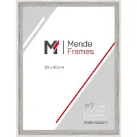 MendeFrames Holzrahmen H790 Strandhaus 70x70 cm weiß Normalglas