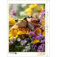 CALVENDO Puzzle Frösche | 2000 Teile Lege-Größe 90x67cm Foto-Puzzle für glückliche Stunden