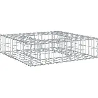 Syfax Gabionen Hochbeet Silber