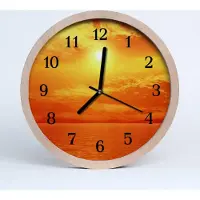 Tulup Holzuhr 20fi cm wanduhr - Sonne Natur