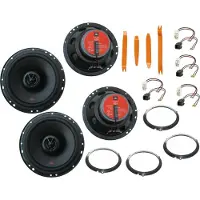 DSX JBL Set für Ford Tourneo Costum Bj 13-21 Tür vorne hinten Bügel 960 W