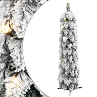 Prolenta Maison Exclusive - Künstlicher Weihnachtsbaum Beleuchtung & Schnee 45 LEDs 90 cm