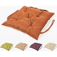 Sunnypillow Bankauflage Stuhlkissen Bankkissen 60 x 60 cm Sitzkissen für Hollywoodschaukel Polsterauflage Auflage für Gartenbank viele Farben und Größen zur Auswahl Orange