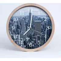 Tulup Holzuhr 20fi cm wanduhr - Stadt